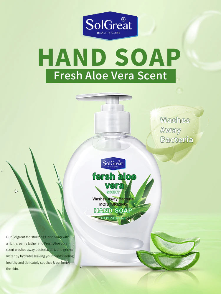 Solgreat MOISTURIZING HAND SOAP - FRESH ALOE VERA SCENT
